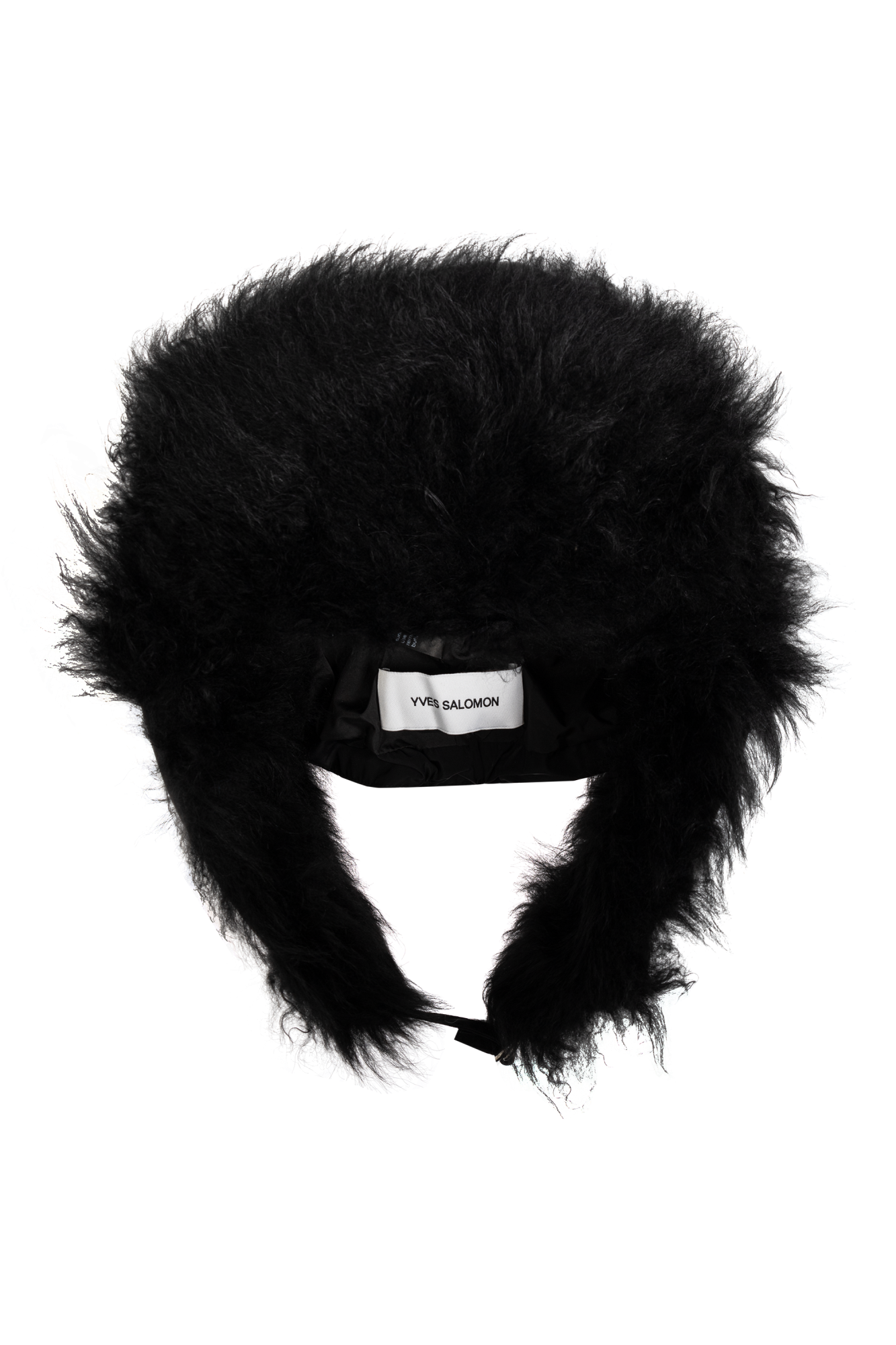 Yves salomon fur hat sales